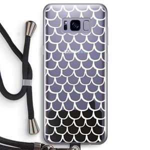CaseCompany Dakpannetjes: Samsung Galaxy S8 Transparant Hoesje met koord