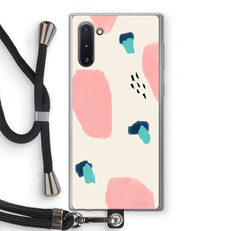 CaseCompany Monday Surprise: Samsung Galaxy Note 10 Transparant Hoesje met koord