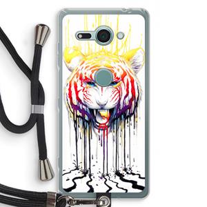 CaseCompany Fading: Sony Xperia XZ2 Compact Transparant Hoesje met koord