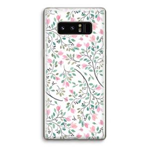 CaseCompany Sierlijke bloemen: Samsung Galaxy Note 8 Transparant Hoesje