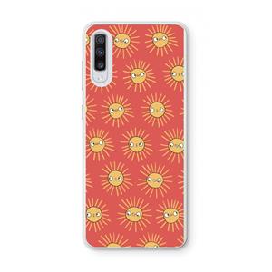 CaseCompany Zon: Samsung Galaxy A70 Transparant Hoesje