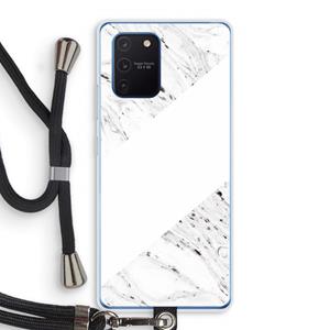 CaseCompany Biggest stripe: Samsung Galaxy Note 10 Lite Transparant Hoesje met koord