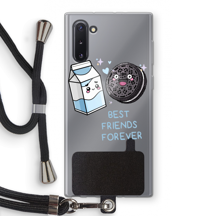 CaseCompany Best Friend Forever: Samsung Galaxy Note 10 Transparant Hoesje met koord