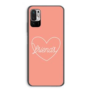CaseCompany Friends heart: Xiaomi Redmi Note 10 5G Transparant Hoesje