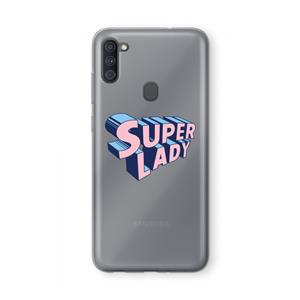 CaseCompany Superlady: Samsung Galaxy A11 Transparant Hoesje