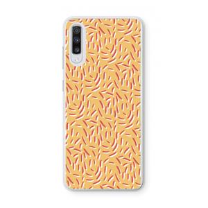 CaseCompany Camouflage: Samsung Galaxy A70 Transparant Hoesje