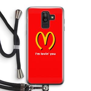 CaseCompany I'm lovin' you: Samsung Galaxy J8 (2018) Transparant Hoesje met koord