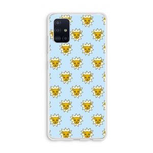 CaseCompany Leeuwenkoppen: Galaxy A51 4G Transparant Hoesje