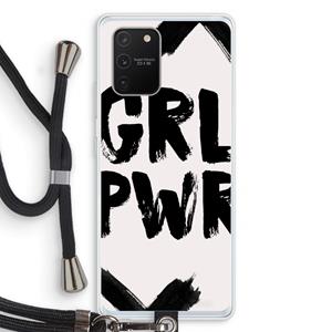 CaseCompany Girl Power #2: Samsung Galaxy S10 Lite Transparant Hoesje met koord