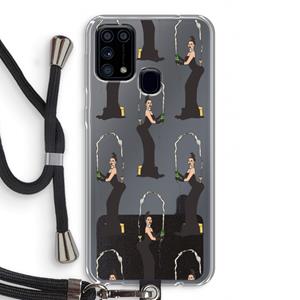 CaseCompany Pop Some Kim: Samsung Galaxy M31 Transparant Hoesje met koord