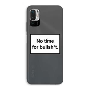 CaseCompany No time: Xiaomi Redmi Note 10 5G Transparant Hoesje