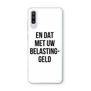 CaseCompany Belastinggeld: Samsung Galaxy A70 Transparant Hoesje