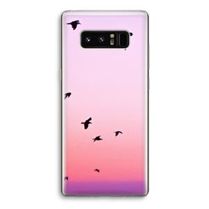 CaseCompany Fly away: Samsung Galaxy Note 8 Transparant Hoesje