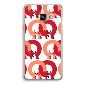CaseCompany Dogs: Samsung A3 (2017) Transparant Hoesje