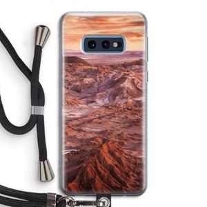 CaseCompany Mars: Samsung Galaxy S10e Transparant Hoesje met koord