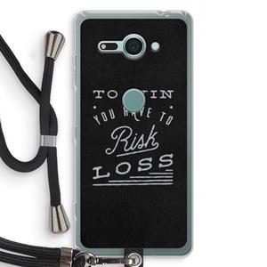 CaseCompany Risk loss: Sony Xperia XZ2 Compact Transparant Hoesje met koord
