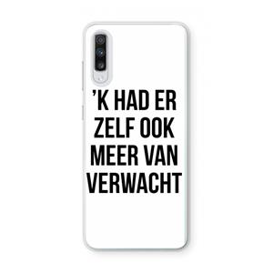 CaseCompany Meer verwacht: Samsung Galaxy A70 Transparant Hoesje