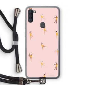 CaseCompany Dans #2: Samsung Galaxy A11 Transparant Hoesje met koord