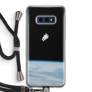 CaseCompany Alone in Space: Samsung Galaxy S10e Transparant Hoesje met koord