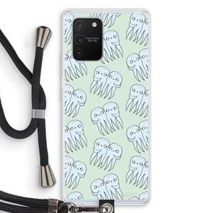 CaseCompany Octopussen: Samsung Galaxy S10 Lite Transparant Hoesje met koord