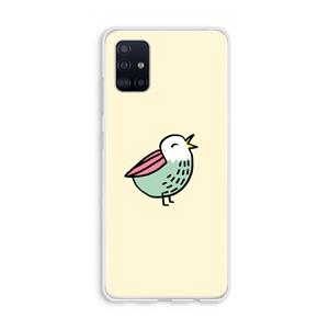 CaseCompany Birdy: Galaxy A51 4G Transparant Hoesje