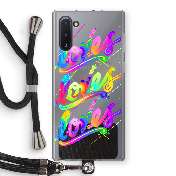 CaseCompany Loves: Samsung Galaxy Note 10 Transparant Hoesje met koord
