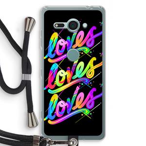 CaseCompany Loves: Sony Xperia XZ2 Compact Transparant Hoesje met koord