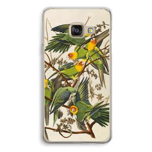 CaseCompany Carolinaparkiet: Samsung A3 (2017) Transparant Hoesje