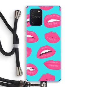 CaseCompany Bite my lip: Samsung Galaxy Note 10 Lite Transparant Hoesje met koord