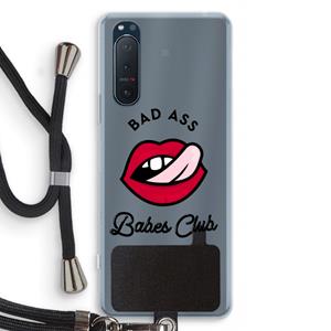 CaseCompany Badass Babes Club: Sony Xperia 5 II Transparant Hoesje met koord