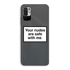 CaseCompany Safe with me: Xiaomi Redmi Note 10 5G Transparant Hoesje