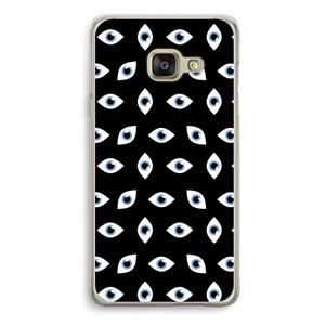 CaseCompany Eyes pattern: Samsung A3 (2017) Transparant Hoesje