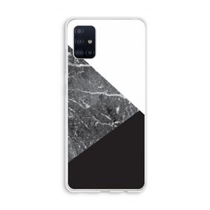 CaseCompany Combinatie marmer: Galaxy A51 4G Transparant Hoesje