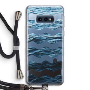 CaseCompany Oceaan: Samsung Galaxy S10e Transparant Hoesje met koord