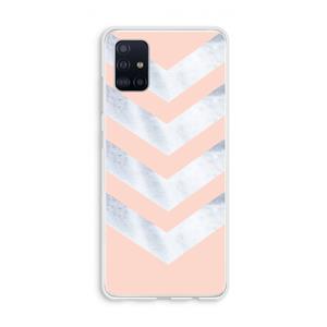 CaseCompany Marmeren pijlen: Galaxy A51 4G Transparant Hoesje