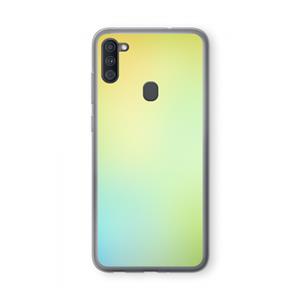 CaseCompany Minty mist pastel: Samsung Galaxy A11 Transparant Hoesje