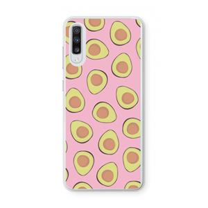 CaseCompany Dancing avocados: Samsung Galaxy A70 Transparant Hoesje
