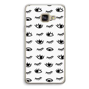 CaseCompany Eye pattern #2: Samsung A3 (2017) Transparant Hoesje