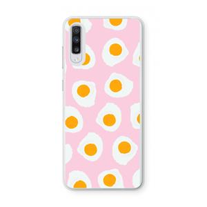 CaseCompany Dancing eggs: Samsung Galaxy A70 Transparant Hoesje