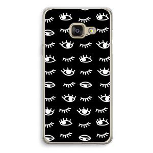 CaseCompany Eye pattern #3: Samsung A3 (2017) Transparant Hoesje