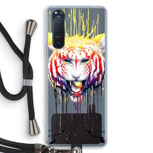 CaseCompany Fading: Sony Xperia 5 II Transparant Hoesje met koord