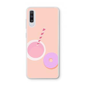 CaseCompany Donut: Samsung Galaxy A70 Transparant Hoesje