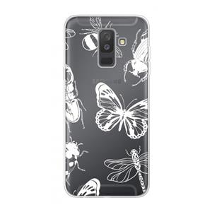 CaseCompany Tiny Bugs: Samsung Galaxy A6 Plus (2018) Transparant Hoesje