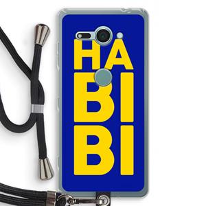 CaseCompany Habibi Blue: Sony Xperia XZ2 Compact Transparant Hoesje met koord