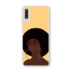 CaseCompany Golden hour: Samsung Galaxy A70 Transparant Hoesje