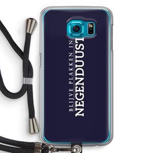 CaseCompany Blijve plakken in Negenduust: Samsung Galaxy S6 Transparant Hoesje met koord