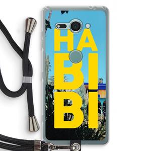 CaseCompany Habibi Majorelle : Sony Xperia XZ2 Compact Transparant Hoesje met koord