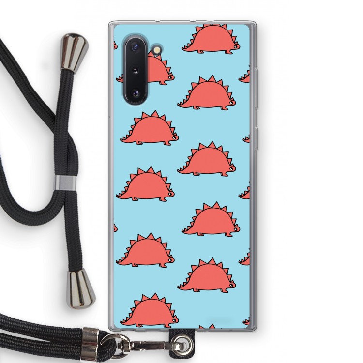 CaseCompany Dinosawrr: Samsung Galaxy Note 10 Transparant Hoesje met koord