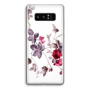 CaseCompany Mooie bloemen: Samsung Galaxy Note 8 Transparant Hoesje