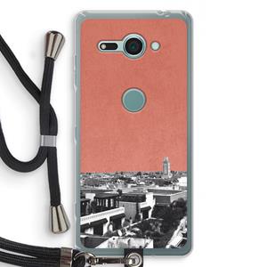 CaseCompany Marrakech Skyline : Sony Xperia XZ2 Compact Transparant Hoesje met koord
